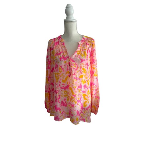 LILLY PULITZER Kir Royale Oh La La Long Sleeve Else Top Size XL NEW NWT - Picture 9 of 9